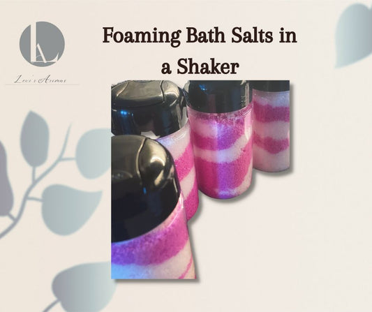 Luxury hand crafted foaming epsom bath salts
