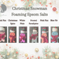 Christmas Foaming Epsom Salt Snowman