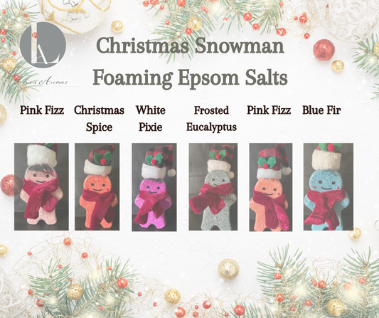 Christmas Foaming Epsom Salt Snowman