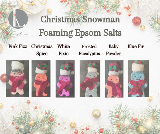 Christmas Foaming Epsom Salt Snowman