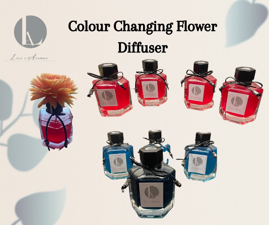 Luxury hand crafted colour-changing flower home diffuser – Lexi’s Aromas