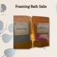 Luxury hand crafted foaming epsom bath salts